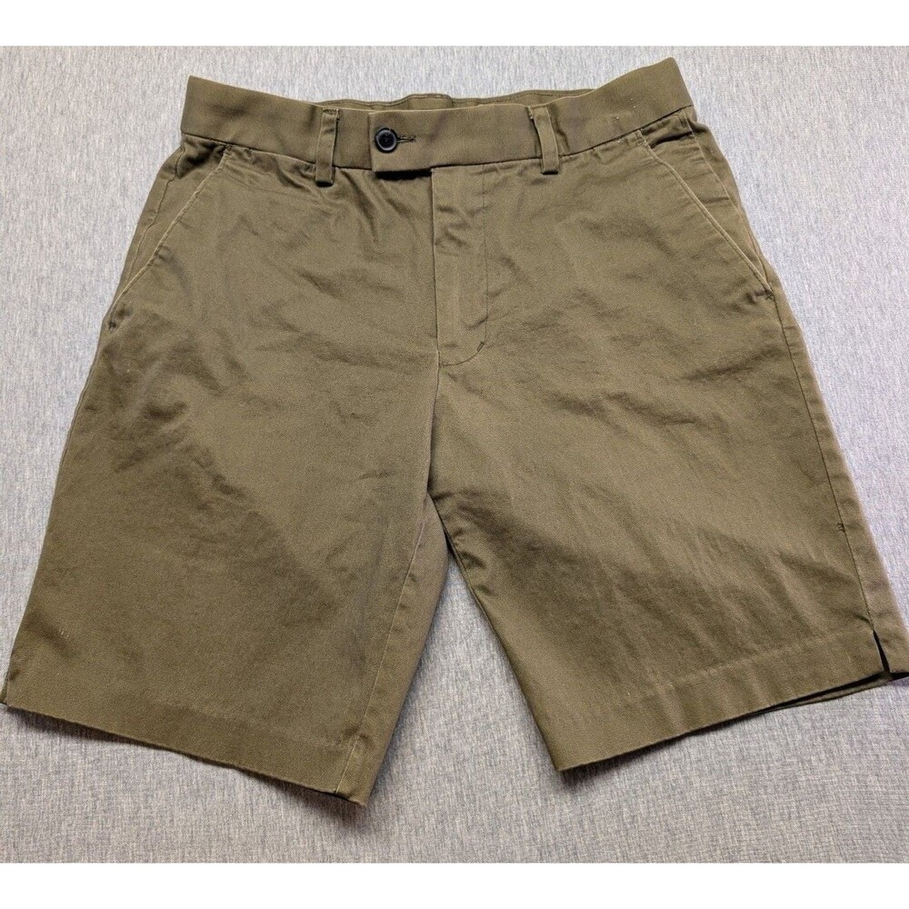 H&M Chino Shorts Size 32R Olive Green Cotton Casual Mens